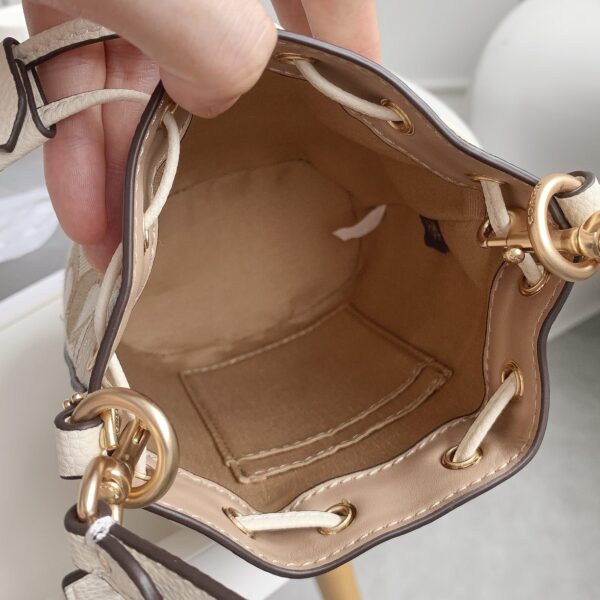 Coach Mini Macaron Color Bucket Bag - White - Image 2