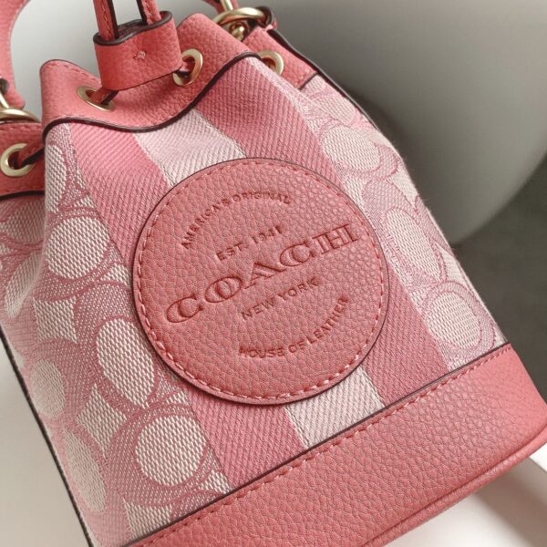 Coach Mini Macaron Color Bucket Bag - Pink - Image 3