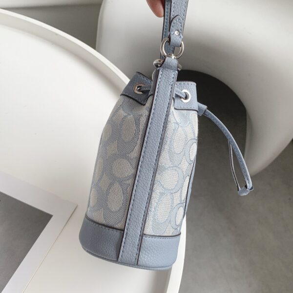 Coach Mini Macaron Color Bucket Bag - Blue - Image 3