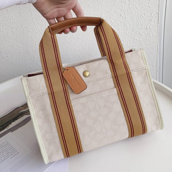 Coach C Home Large Tote Bag - White - Image 5
