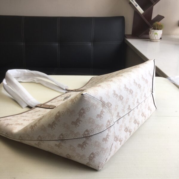 Coach Carriage Double-sided Tote Bag - White - Image 5