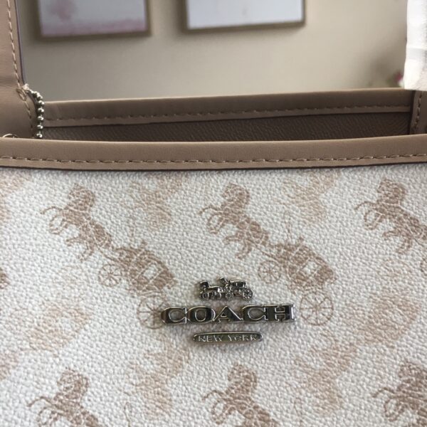 Coach Carriage Double-sided Tote Bag - White - Image 2