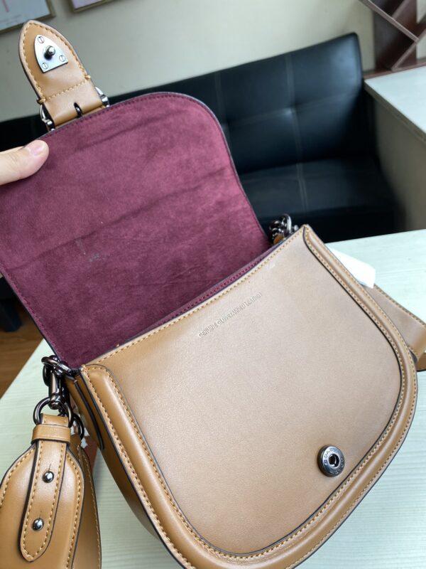 Coach Saddle Shoulder Strap Bag - Brown - Image 3