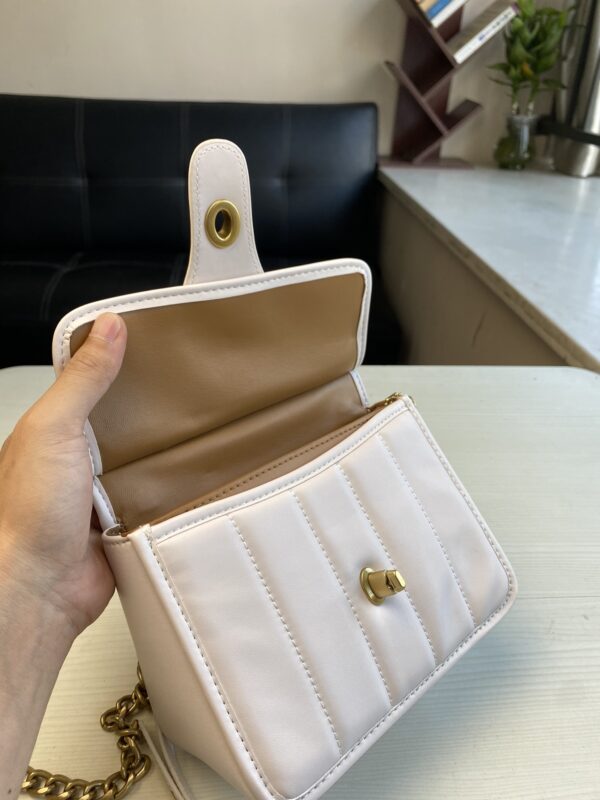 Coach Willis Mini Fat Messenger Handbag - White - Image 3