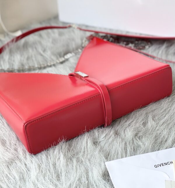 Givenchy V-shaped Cut Out Small Handbag - Red - Image 3