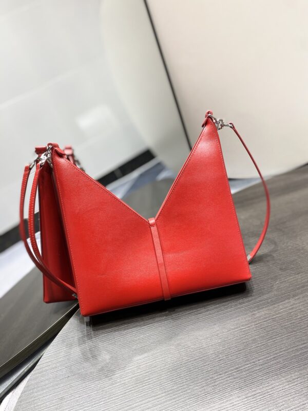 Givenchy Cut-out Chain Small Handbag - Red - Image 5