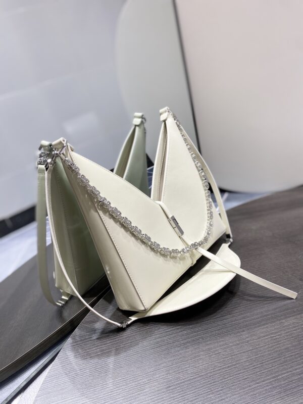 Givenchy Cut-out Chain Small Handbag - White - Image 5