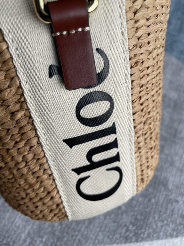 Chloe’s Small Woody Basket Vegetable Basket Bucket Bag - Image 5