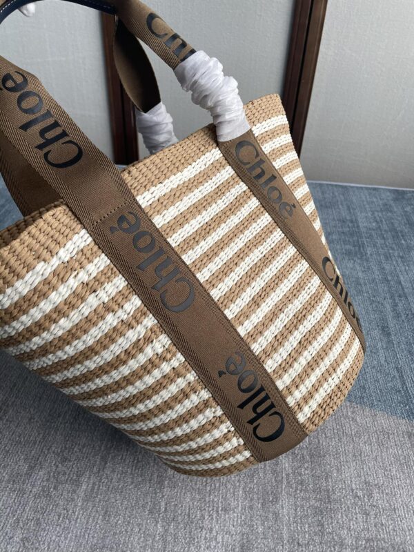 Chloe Large Woody Basket Tote Bag - Image 3