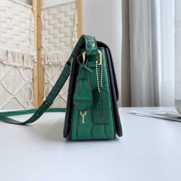 Coach Crocodile-embossed Leather High-profile Studio Bag - Green - Image 5