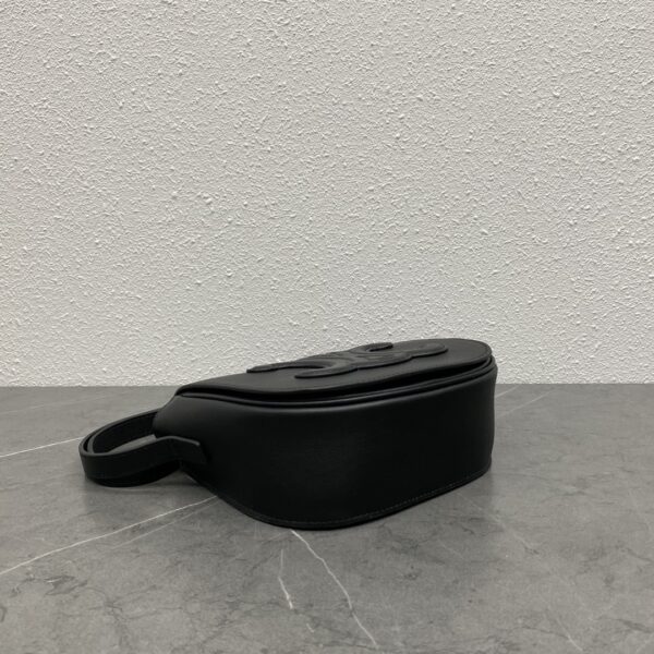 Celine Folco Saddle Bag - Black - Image 2