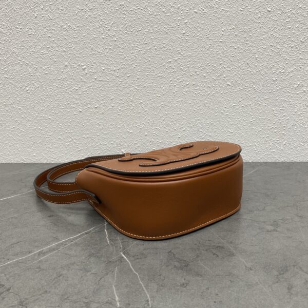 Celine Folco Saddle Bag - Brown - Image 3