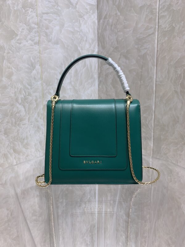 Bulgari Snake Head Small HandBag - Green - Image 5