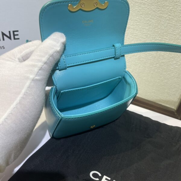 Celine 2022 New Mini Headphone Bag - Sea Green - Image 2