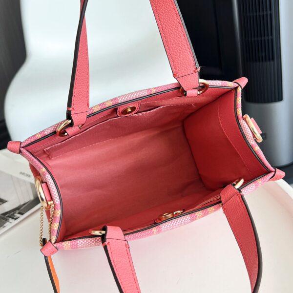 Coach's New Dempsey Series Small Tote Bag - Pink - Image 3