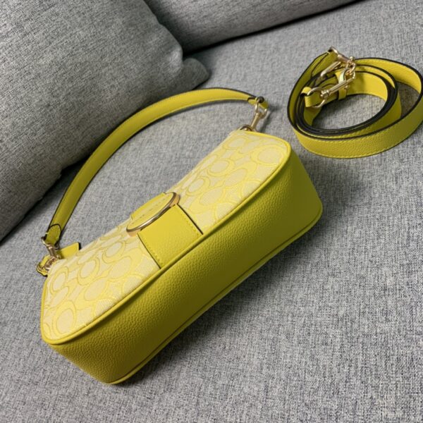 Coach Lonniebaguette Women's Handbag - Yellow - Image 3