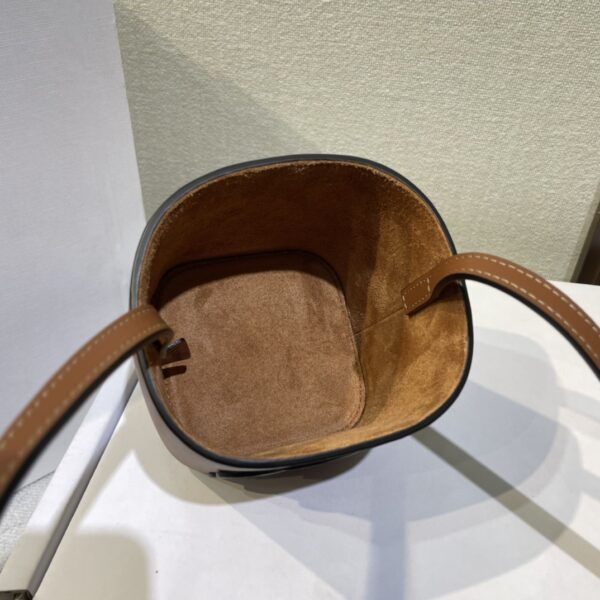 Celine Boxtriomphe Three-dimensional Small Bucket Bag - Brown - Image 2