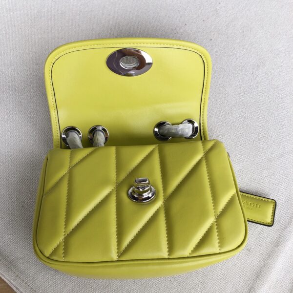 Coach Chain Pillow Madison Armpit Crossbody Bag - Yellow - Image 4