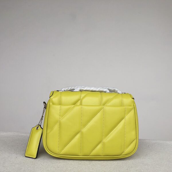 Coach Chain Pillow Madison Armpit Crossbody Bag - Yellow - Image 3
