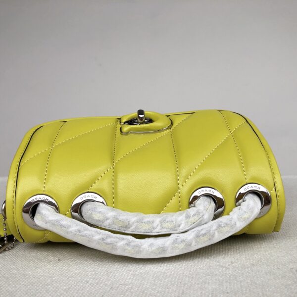 Coach Chain Pillow Madison Armpit Crossbody Bag - Yellow - Image 5