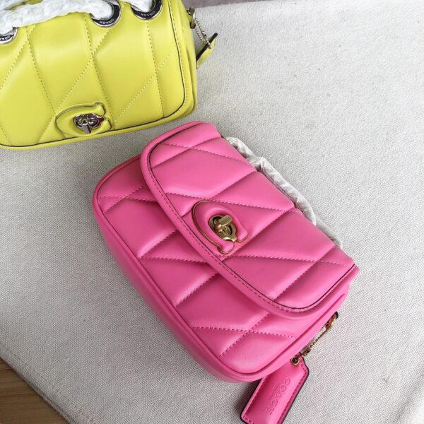 Coach Chain Pillow Madison Armpit Crossbody Bag - Pink - Image 4