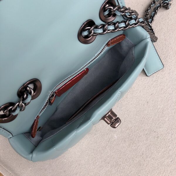 Coach Chain Pillow Madison Armpit Crossbody Bag - Blue - Image 3