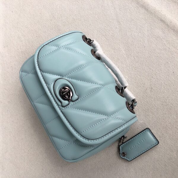 Coach Chain Pillow Madison Armpit Crossbody Bag - Blue - Image 2