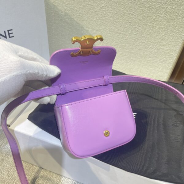 Celine 2022 New Mini Headphone Bag - Purple - Image 4