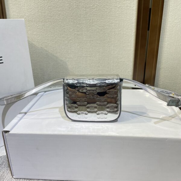 Celine Mini Headphone Bag - Silver - Image 5