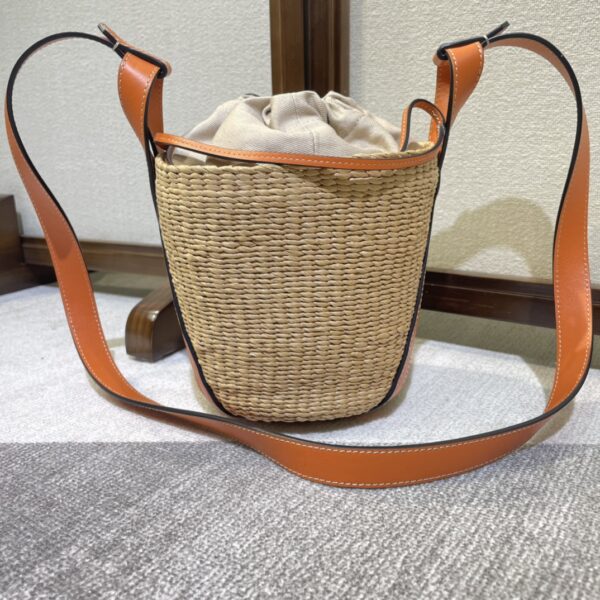 Chloe Concave Shape Basket Bag - Orange - Image 4