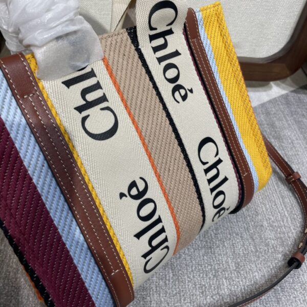 Chloe Rainbow Woody Small Tote Bag - Image 3