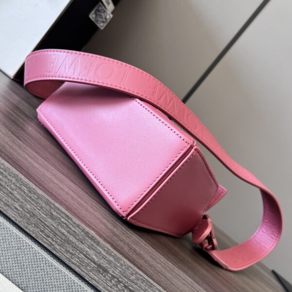 Celine Loewe Satin Cow Leather Puzzle Mini Handbag - Pink - Image 3