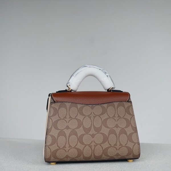 Coach Morgan Top handle Modern Retro Handbag - Brown - Image 5