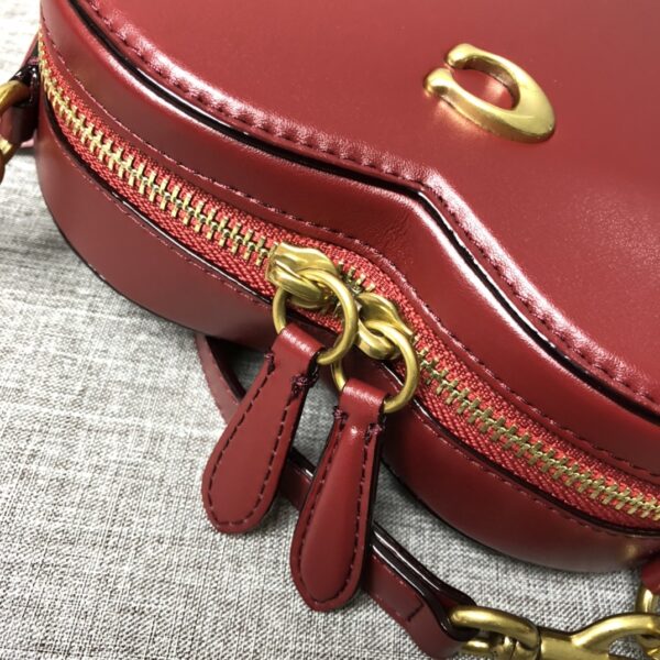 Coach Heart Shape Crossbody Bag - Burgundy - Image 3