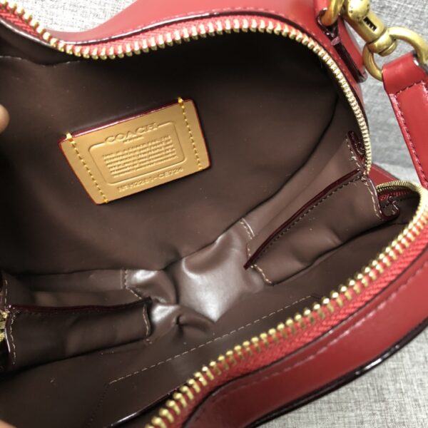 Coach Heart Shape Crossbody Bag - Burgundy - Image 2