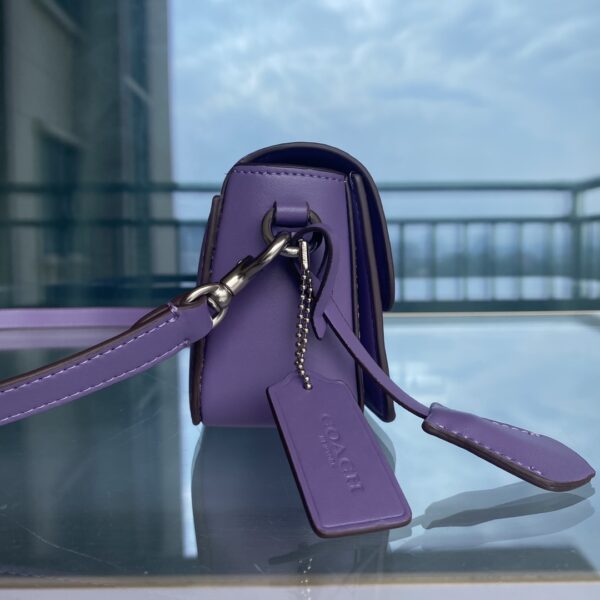 Coach Studio Baguette Crossbody Bag - Purple - Image 4