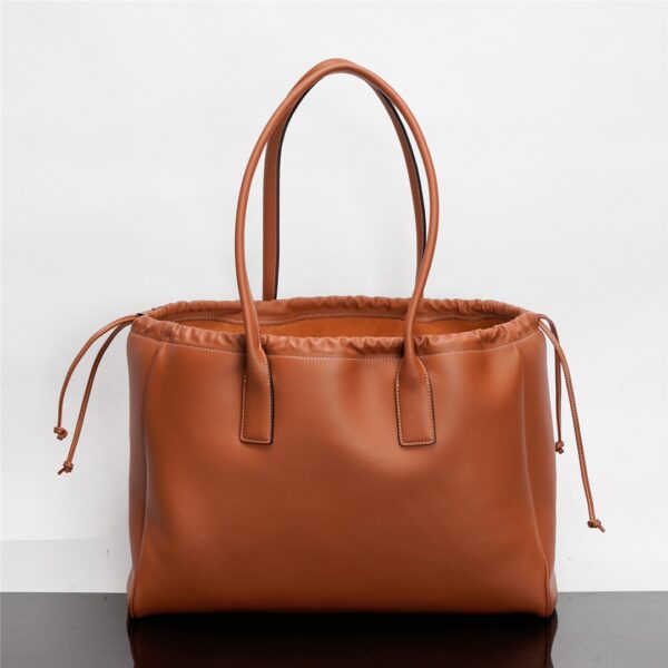 Celine Cabas Triomphe Tote Drawstring Bag - Orange - Image 5