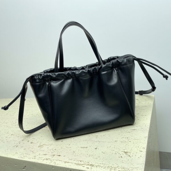 Celine Cabas Triomphe Small Drawstring Bag - Black - Image 3