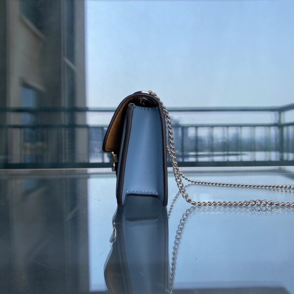 Coach Chambray's New Baguette Chain Bag - Blue - Image 4