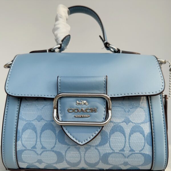 Coach Morgan Tophandle Long Shoulder Strap Handbag - Blue - Image 2