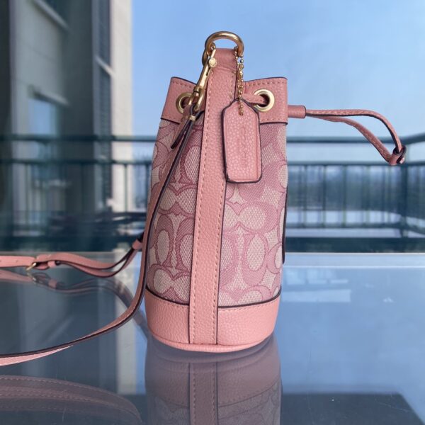 Coach Mini Macaron Color Bucket Bag - Pink - Image 4