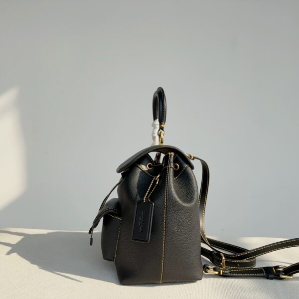 Coach Riya 21 Mini Backpack - Black - Image 5