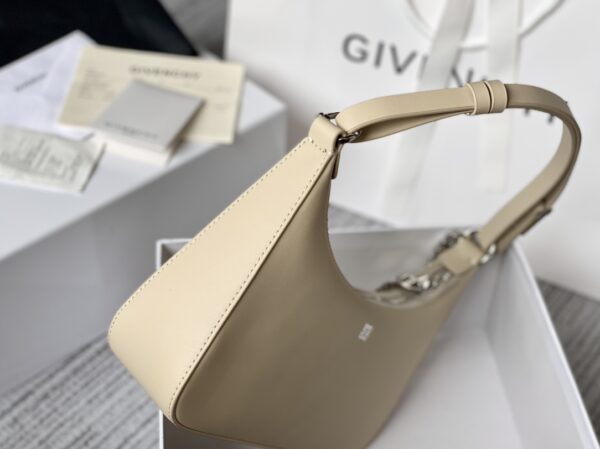 Givenchy Moon Cut Small Armpit Bag - Off White - Image 4