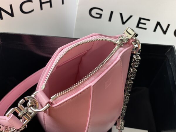 Givenchy Antigona Lock Irregular Chain Bag - Pink - Image 2