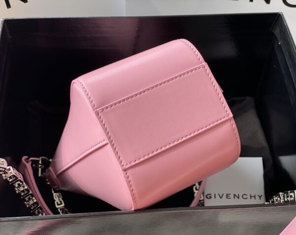 Givenchy Antigona Lock Irregular Chain Bag - Pink - Image 4