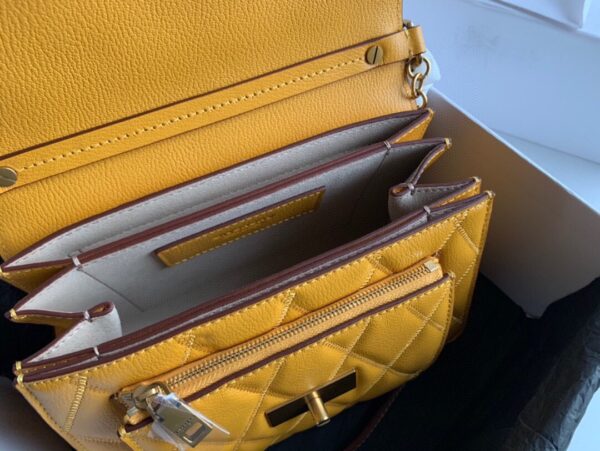 Givenchy Gv3 Diamond Series Small Handbag - Yellow - Image 3