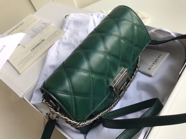 Givenchy Gv3 Diamond Series Small Handbag - Green - Image 5