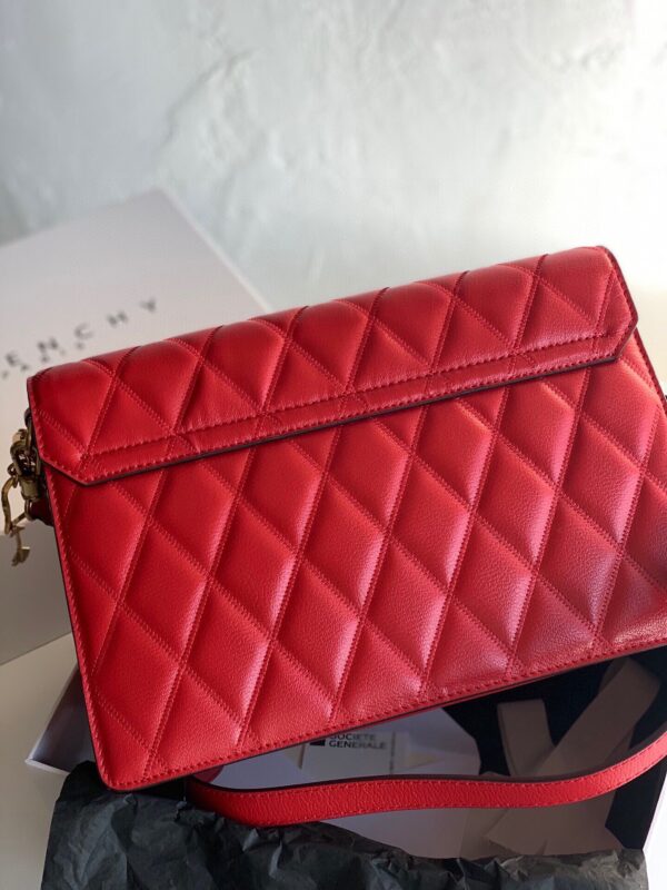 Givenchy Gv3 Diamond Series Medium Handbag - Red - Image 4