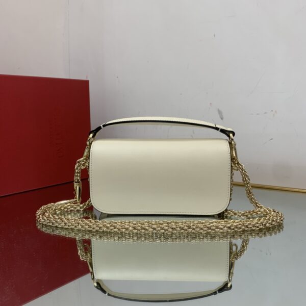 Valentino Garavani Mini Calfskin Handbag - Off White - Image 2