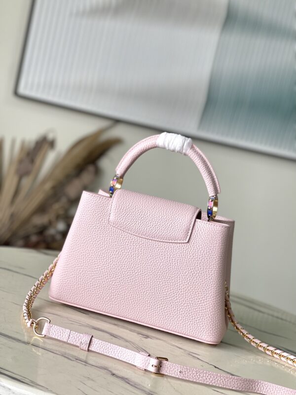Louis Vuitton Capucines Small Handbag - Pink - Image 4